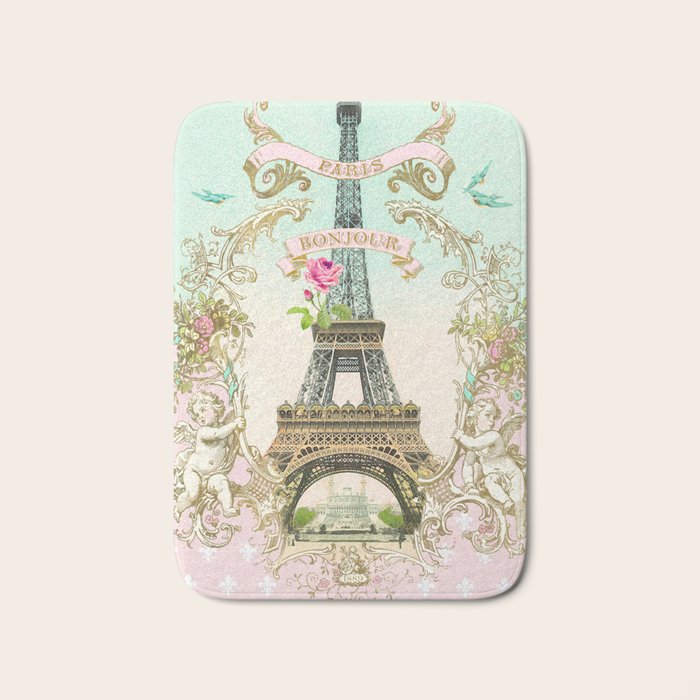 Bonjour Paris Bath Mat Gallery Image 1