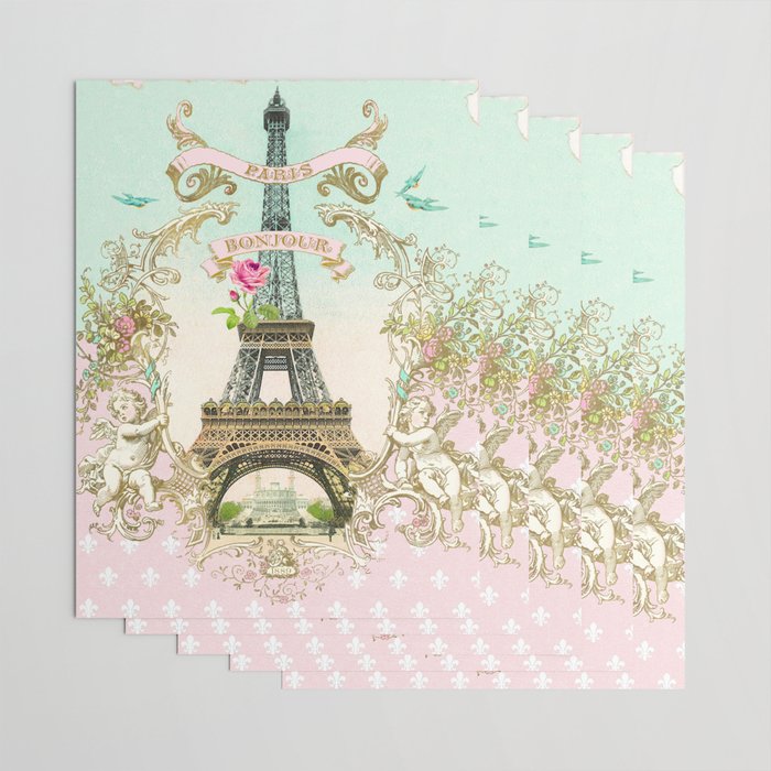 Bonjour Paris Wrapping Paper Gallery Image 3