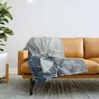 Ultramarine Marble Throw Blanket Gallery Image 1