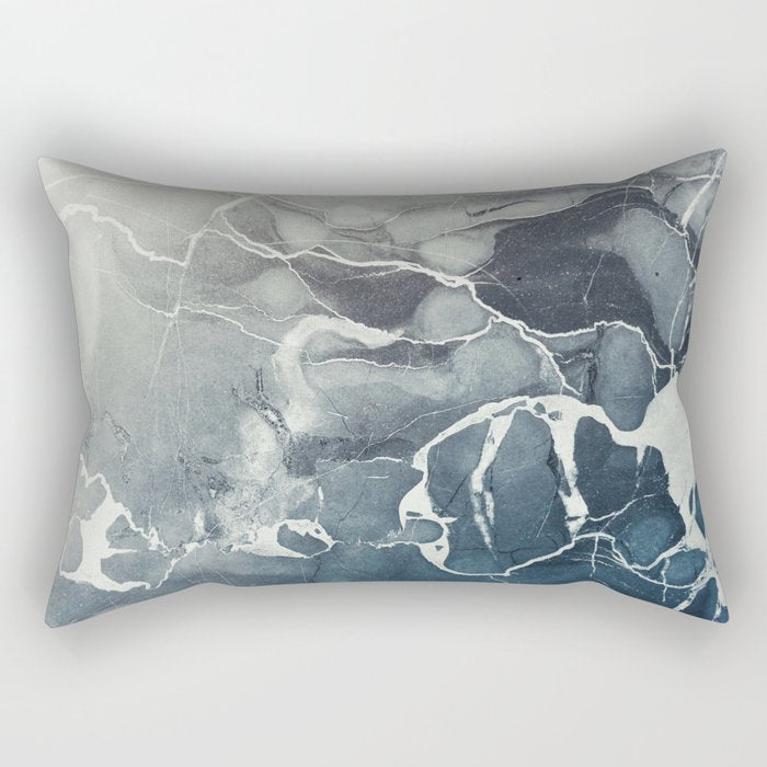 Ultramarine Marble Rectangular Pillow Gallery Image 1