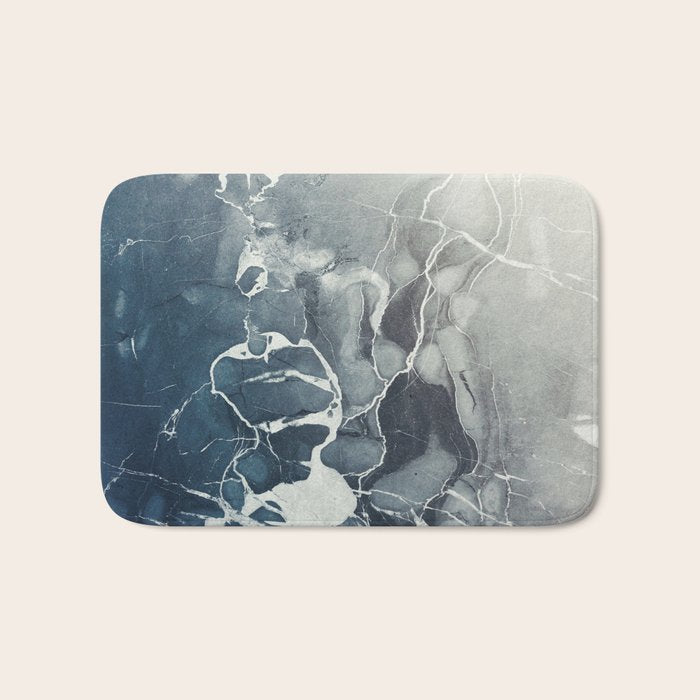 Ultramarine Marble Bath Mat Gallery Image 1