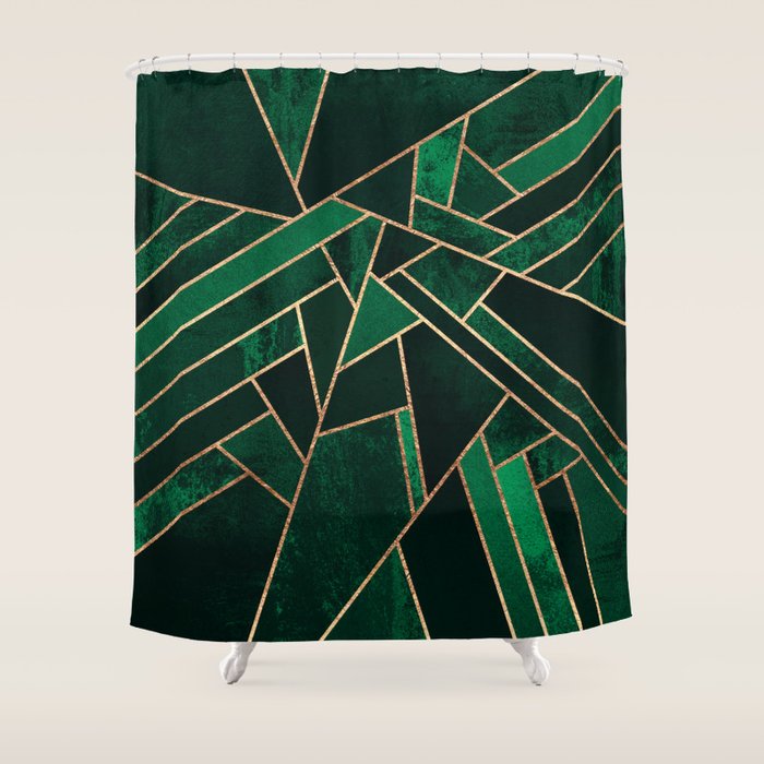 Emerald Night Shower Curtain Gallery Image 1