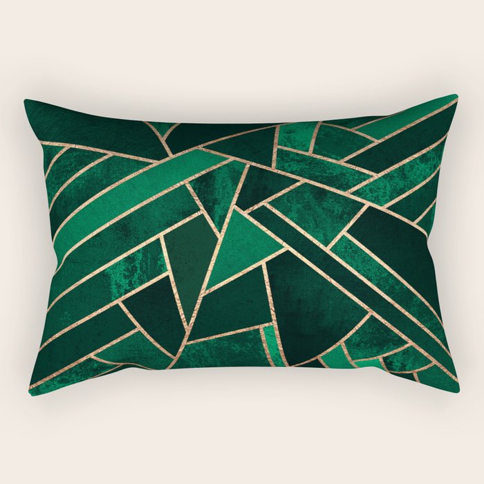 Emerald Night Rectangular Pillow Gallery Image 2