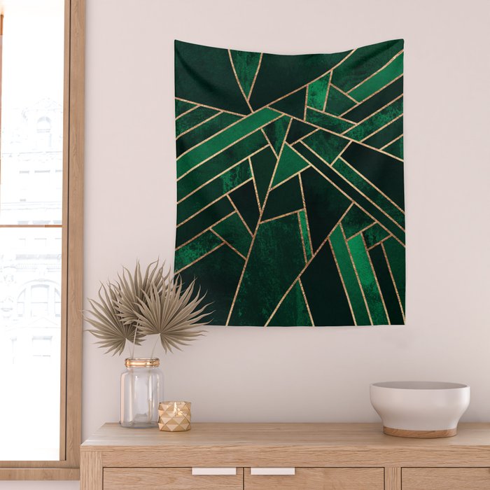 Emerald Night Wall Tapestry Gallery Image 2