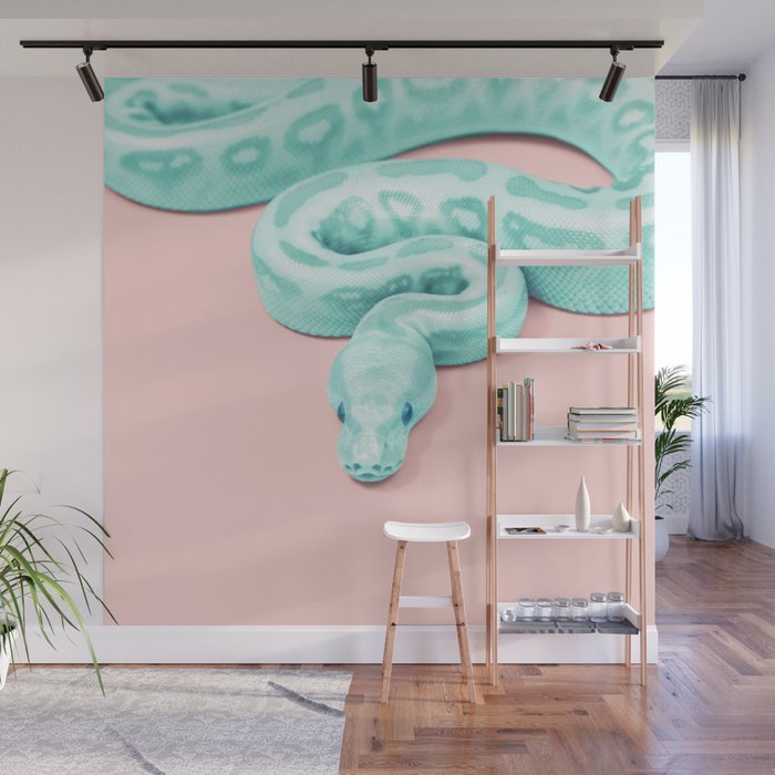 GREEN SNAKE Wall Mural Gallery Image 1