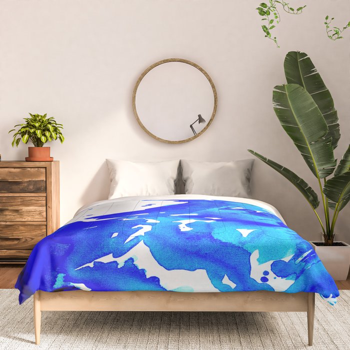 Save The Water Watercolour Comforter Gallery Image 3