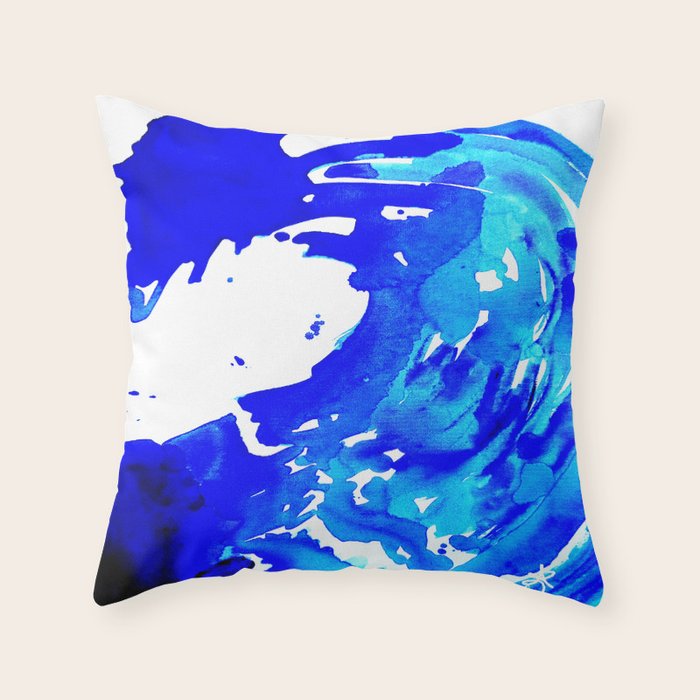 Save The Water Watercolour Throw Pillow Gallery Image 6