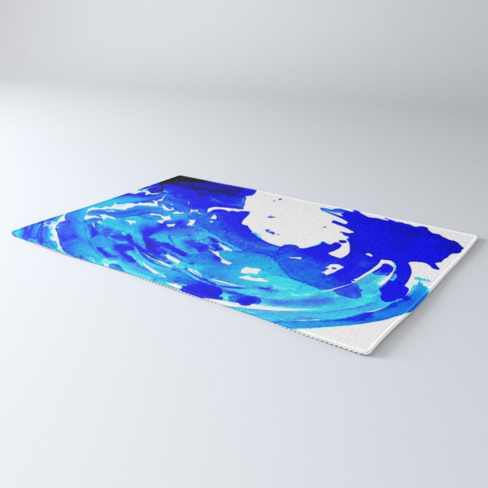 Save The Water Watercolour Rug Gallery Image 3