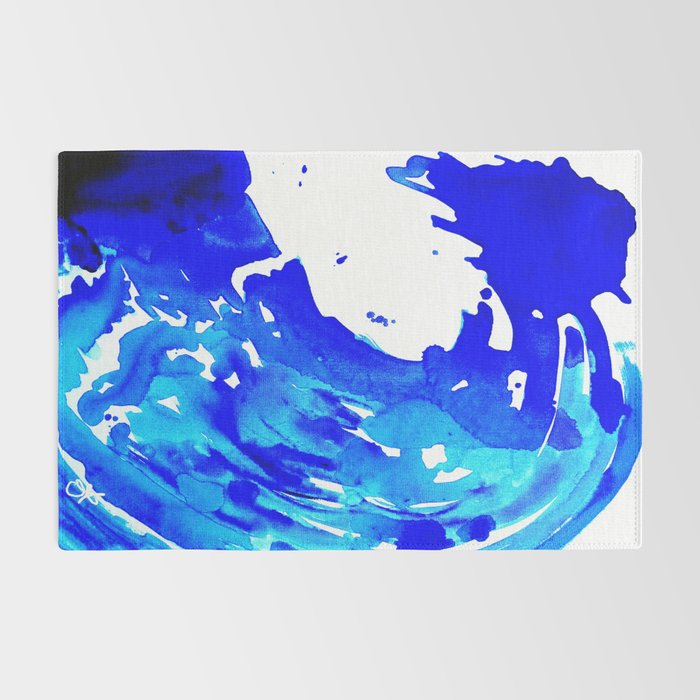Save The Water Watercolour Rug Gallery Image 2