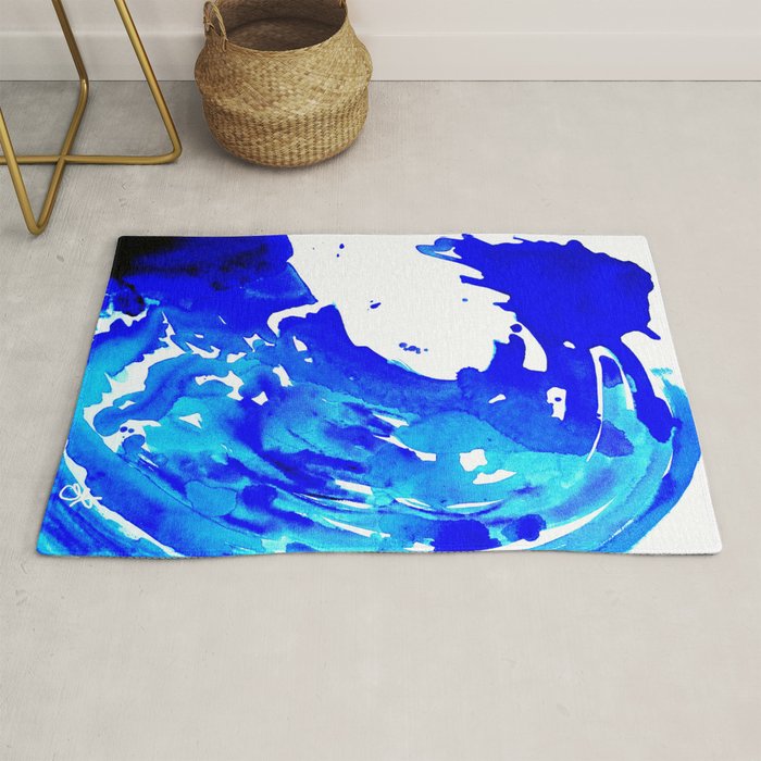 Save The Water Watercolour Rug Gallery Image 1