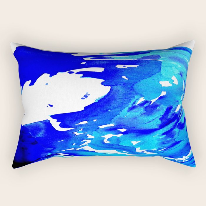 Save The Water Watercolour Rectangular Pillow Gallery Image 2