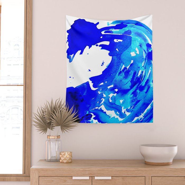 Save The Water Watercolour Wall Tapestry Gallery Image 2