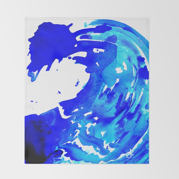 Save The Water Watercolour Throw Blanket Gallery Image 2