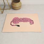 The Stare: Peach Cheetah Edition Rug Gallery Image 1