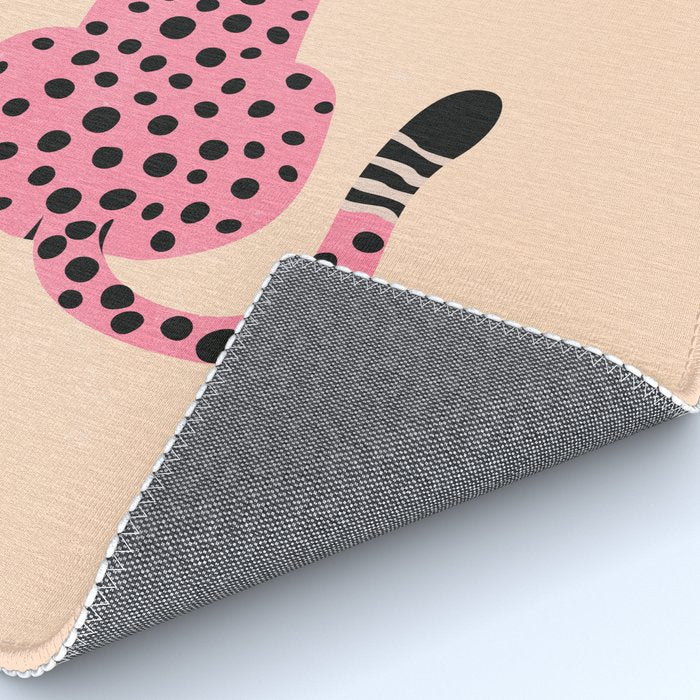 The Stare: Peach Cheetah Edition Rug Gallery Image 4