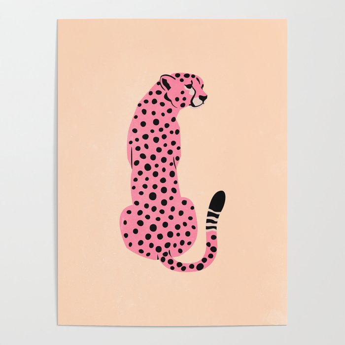 The Stare: Peach Cheetah Edition Poster Gallery Image 1