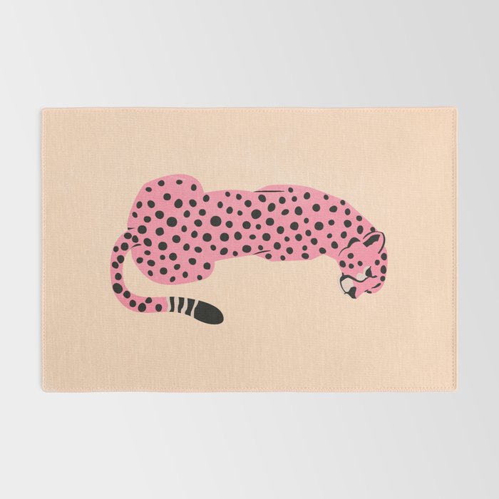 The Stare: Peach Cheetah Edition Rug Gallery Image 2