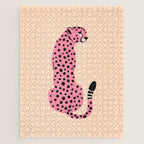 The Stare: Peach Cheetah Edition Jigsaw Puzzle Gallery Image 1