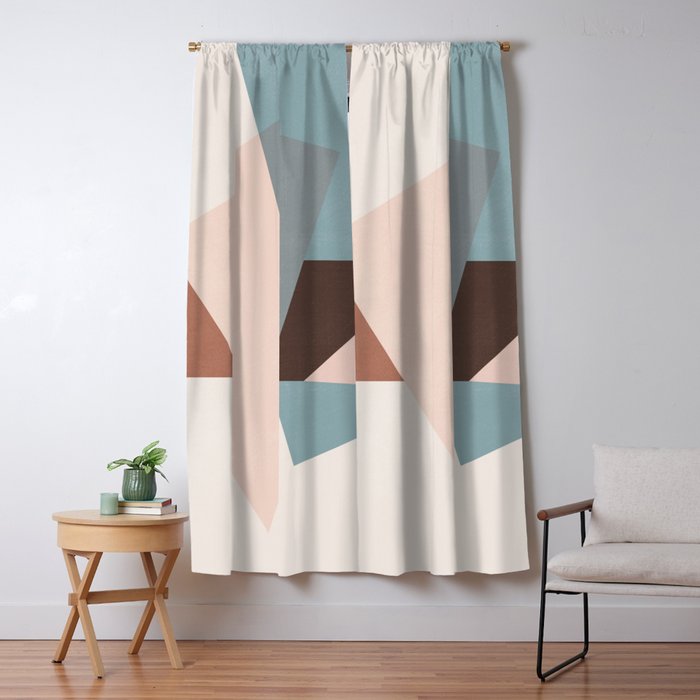 Abstract Minimal Geometric 8 Window Curtain Gallery Image 1