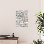 Paris toile sugar pink Poster Gallery Image 2