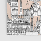 Paris toile sugar pink Poster Gallery Image 3