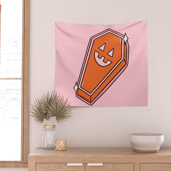 Cute Casket Wall Tapestry Gallery Image 2
