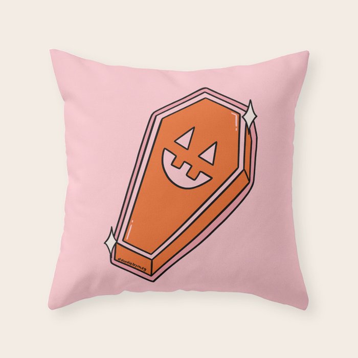 Cute Casket Throw Pillow Gallery Image 6