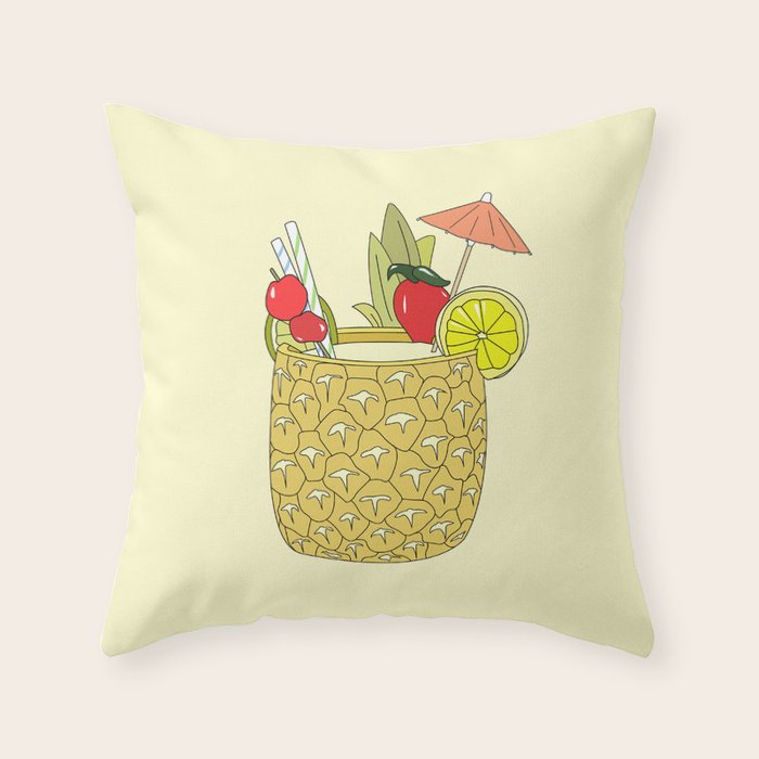 FRUITY DRINK Throw Pillow Gallery Image 6
