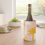 Palm Tree Tropical Pattern - Pink Gold Wine Chiller Gallery Image 4