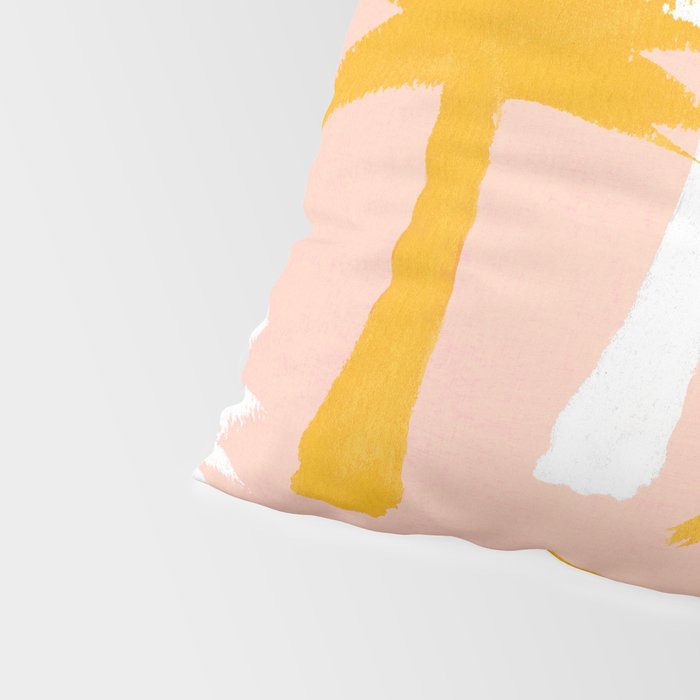 Palm Tree Tropical Pattern - Pink Gold Pillow Sham Gallery Image 4