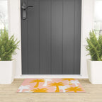Palm Tree Tropical Pattern - Pink Gold Welcome Mat Gallery Image 3