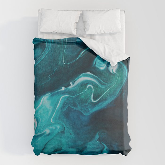 Gravity II - Abstract Marble Duvet Cover Gallery Image 6