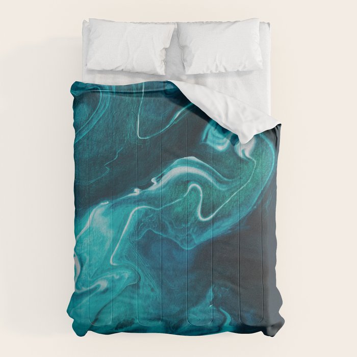 Gravity II - Abstract Marble Comforter Gallery Image 6