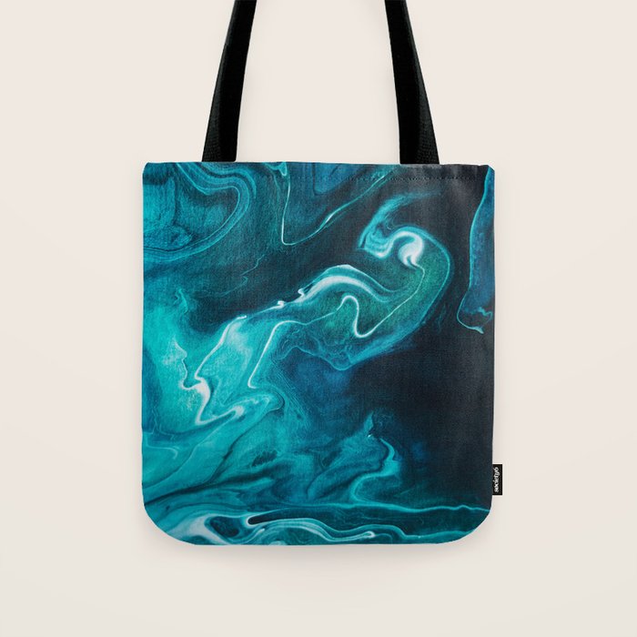 Gravity II - Abstract Marble Tote Bag Gallery Image 1