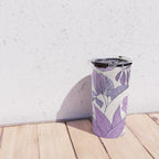 Moody Vintage-style Floral - Purple Travel Mug Gallery Image 4
