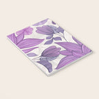 Moody Vintage-style Floral - Purple Notebook Gallery Image 3