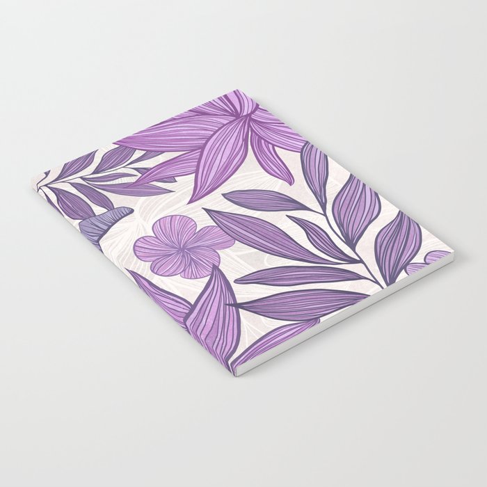 Moody Vintage-style Floral - Purple Notebook Gallery Image 2