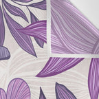 Moody Vintage-style Floral - Purple Wall Tapestry Gallery Image 3