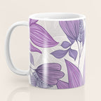 Moody Vintage-style Floral - Purple Coffee Mug Gallery Image 3