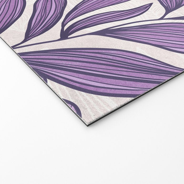 Moody Vintage-style Floral - Purple Welcome Mat Gallery Image 2