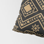 Intricate Gold and Black Tribal Surface Pattern Pillow Sham Gallery Image 4