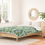 William Morris Enchanted Bird & Pomegranate Turquoise Green  Duvet Cover Gallery Image 2