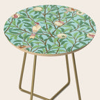 William Morris Enchanted Bird & Pomegranate Turquoise Green  Side Table Gallery Image 2
