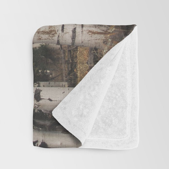 Trees of Reason - Birch Forest Throw Blanket Gallery Image 3
