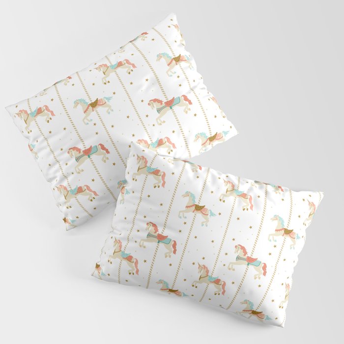 Carousel Horses Pillow Sham Gallery Image 3