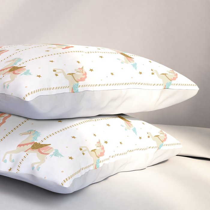 Carousel Horses Pillow Sham Gallery Image 3