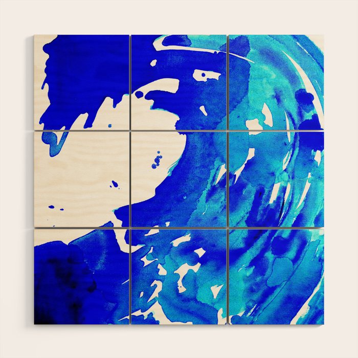 Save The Water Watercolour Wood Wall Art Gallery Image 1