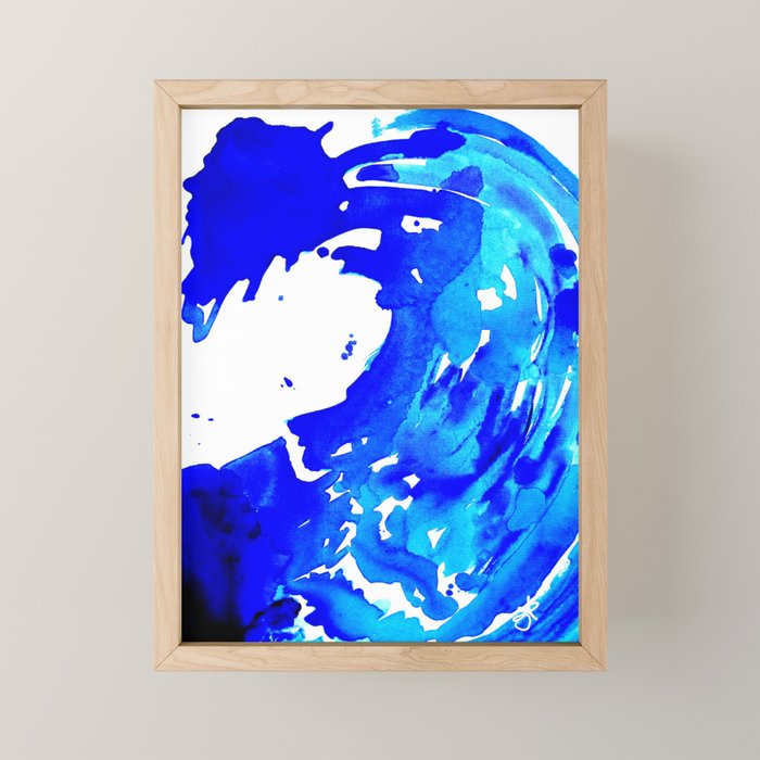 Save The Water Watercolour Mini Art Print Gallery Image 1