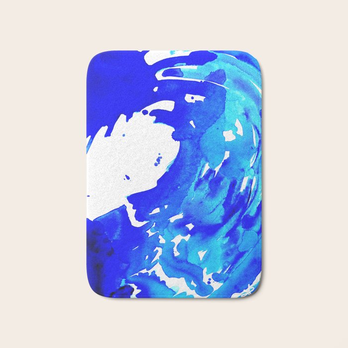 Save The Water Watercolour Bath Mat Gallery Image 1