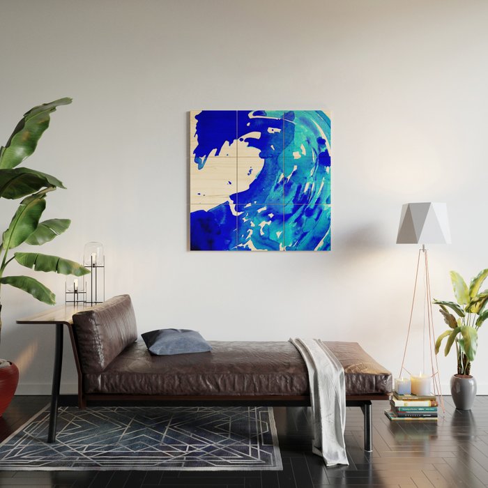 Save The Water Watercolour Wood Wall Art Gallery Image 2